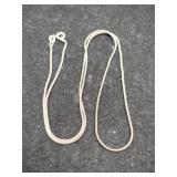 Silver snake chain marked 925 .180oz