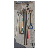 Weeder , shovel , post hole digger and more