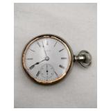 Elgin open face pocket watch