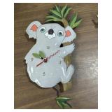 Allen Designs Koolah Koala pendulum wall clock