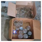 Clear glass ball canning jars