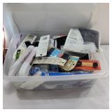 Assorted elastic with container with lid