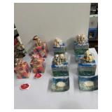 7 Enesco figurines in box with original boxes