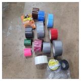Assorted duct tape and electrical tape