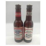 Bud light and Budweiser bottle novelty lighters