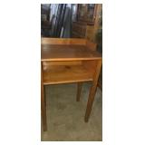 Small  wooden phone table 20x15x30in