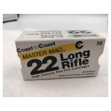 Coast to Coast Master mag 22LR 50 rounds