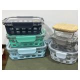 Ello glass food storage containers with lids