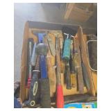 Chisel,  razor scrapers,  box knifes and ice