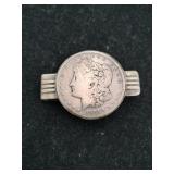 1921 Morgan silver money clip Marked Sterling