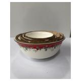 Pfaltzgraff Winterberry Embossed bowls set of 4