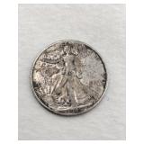 1945 walking liberty silver half dollar