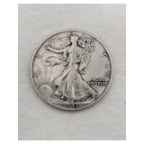 1943 walking liberty silver half dollar