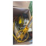 Rope, work light, hand tools and  more