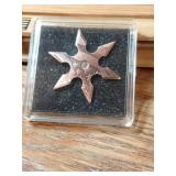 5 GRAMS .999 FINE COPPER THROWING STARUSA FLAG