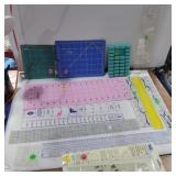 Sewing/quilting template and rulers