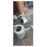 Galvanized watering cans