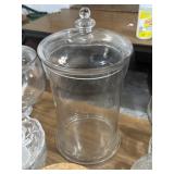 15-16" clear glass jar with lid