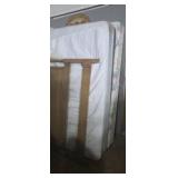 Full size mattress with box spring and headboard