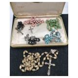 Vintage rosary beads some broken