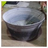 Galvanized tub and sock stretcher
