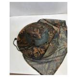 New camouflage hat w/neck protector