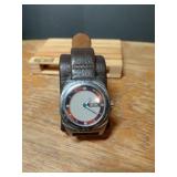 A VINTAGE RELIC WATCH WITH LEATHER BANDNICE