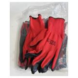 12 prs Nitrile coated gloves size large