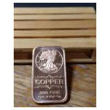 1 OUNCE .999 FINE COPPER BAR LADY LIBERTY