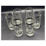 6 Silver 25th anniversary highball drinking