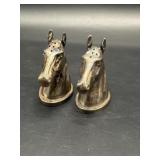 Horse salt & pepper shakers marked JB 863