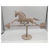 Decorative table top galloping horse weather vane