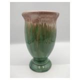 Mid century footage ceramic vase 9 "
