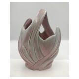Mid-century West Coast pottery basket base 9 "