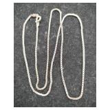 Silver box chain Marked 925 .145oz