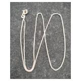 Silver box chain Marked 925 .060oz