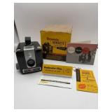 Brownie Hawkeye camera with instruction booklet