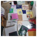 Assorted foam, felt, template plastic and more in