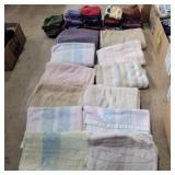 12 towels, washcloths, and hand towels