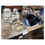 Shenango china set, more china, office supplies,