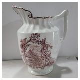 Dakota large pitcher some damage on spout  12 5in