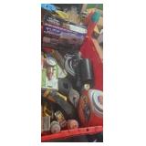 Tape measures,  bail wire, nails , hand saw, hand