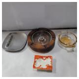 3 ashtrays