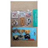 New cat bag clips & Monopoly stickers?