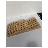 17x7 wooden in-drawer knife block organizer