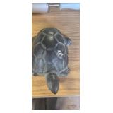 Cast iron turtle marked 1991