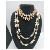 2 Shell necklaces