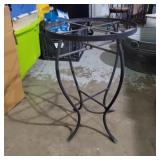 Metal table base 21in tall
