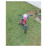 SPIDERMAN BIKE WITH TRAINER WHEELS