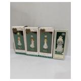 4 Precious Moments Enesco  Christmas tree